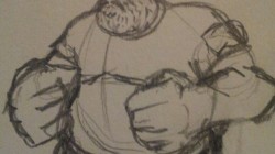 Some early conceptual sketches for one of the playable characters, Miles.