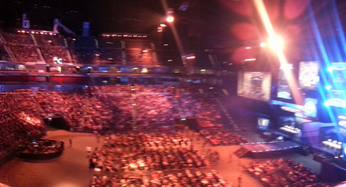 Panoramic picture taken of the arena from ESL One Cologne 2015.